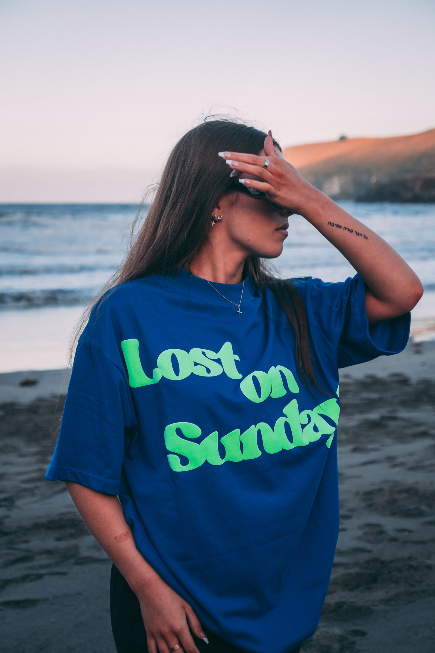 LOST ON SUNDAY - BLUE TEE